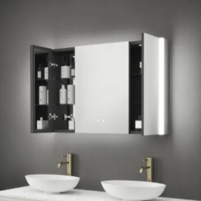 Balmoral Triple Tunable LED Mirror Cabinet with Speaker & Shaver Socket