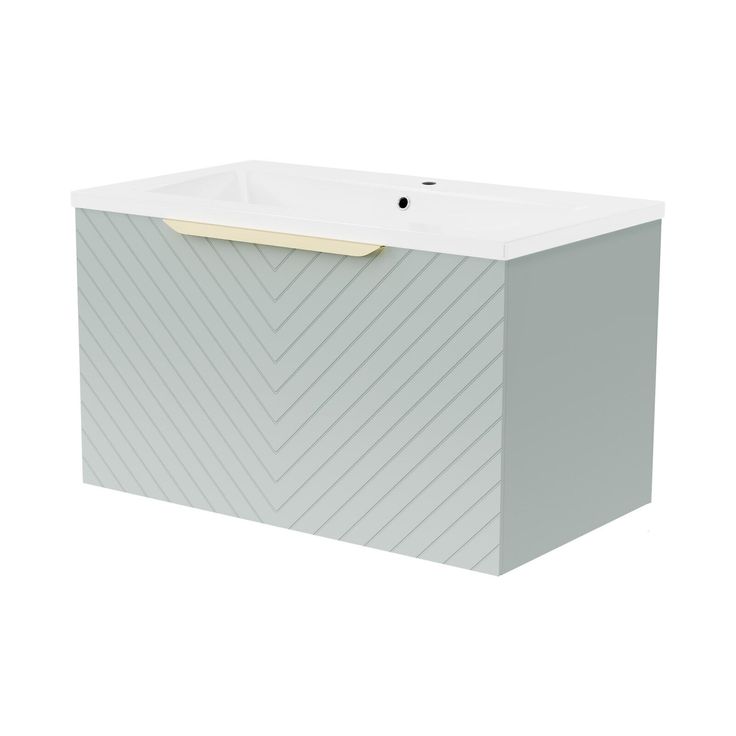 Chevron Handle Brushed Brass