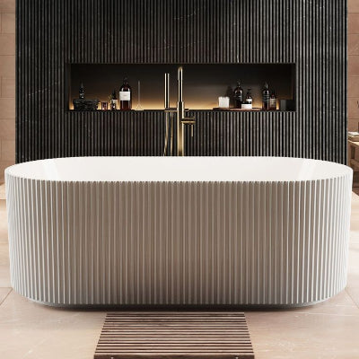 Labyrinth Fluted Freestanding Bath