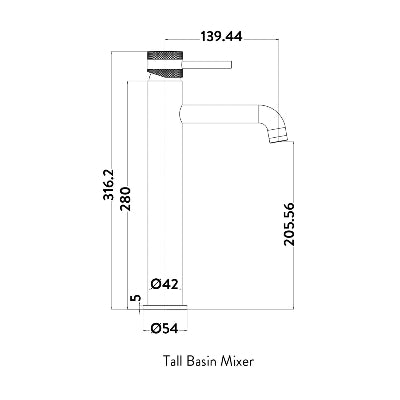 Core Mono Basin Mixer Brushed Bronze