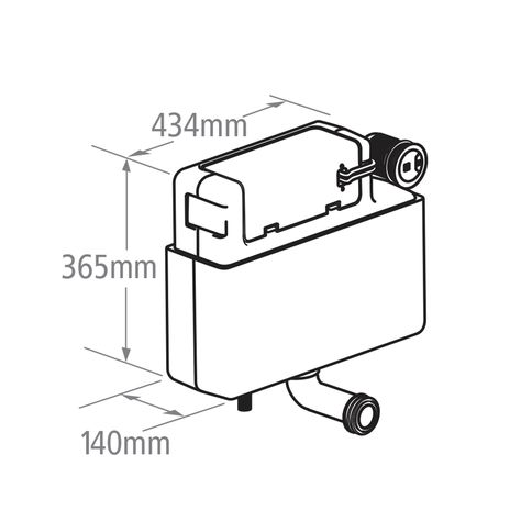Pneumatic Concealed Cistern
