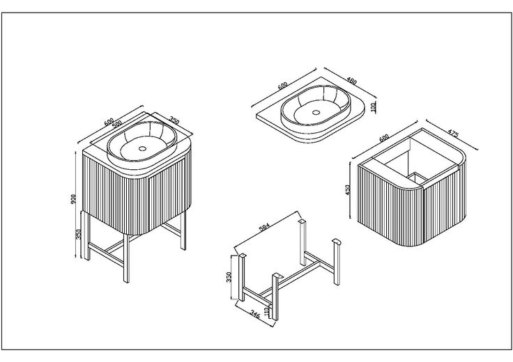 Linea Curve 900 Countertop