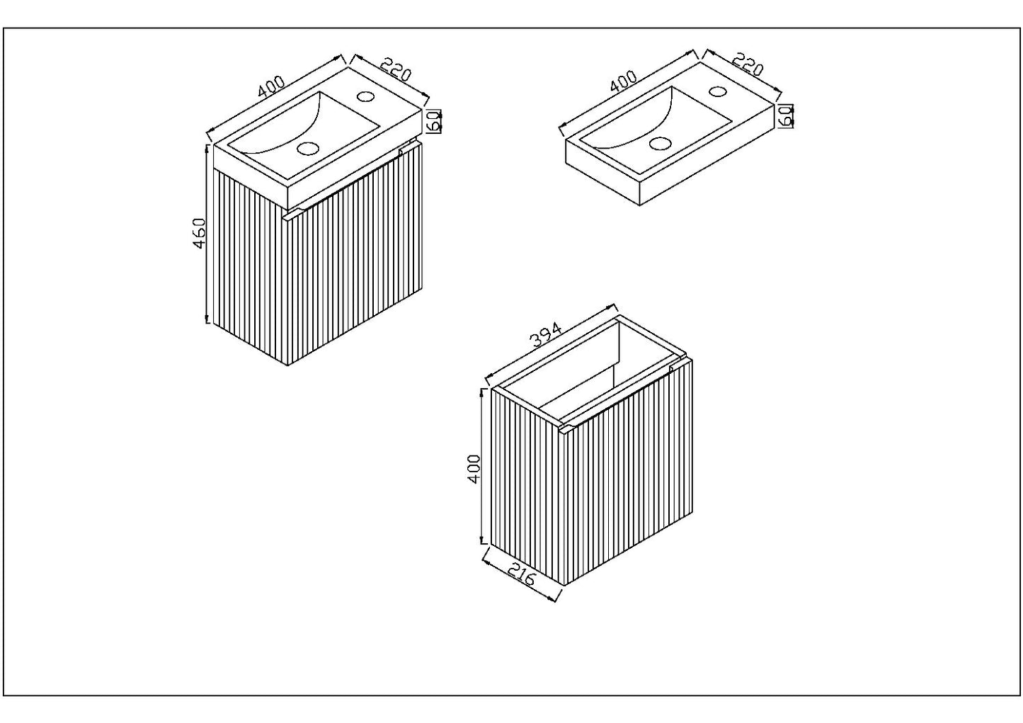 Linea Cloakroom Basin