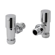 Towel Rail Valves Angled (Pair)
