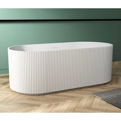Labyrinth Fluted Freestanding Bath