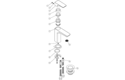 Gunmetal Square Tap and Waste