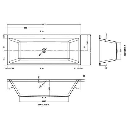Thin Edge Bath Tub