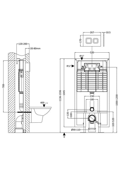 WC Frame & Cistern