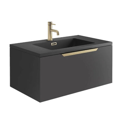 Chevron Handle Brushed Brass