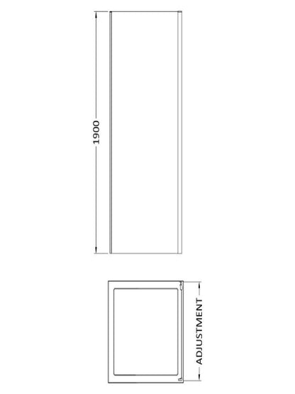1000mm Side Panel Chrome