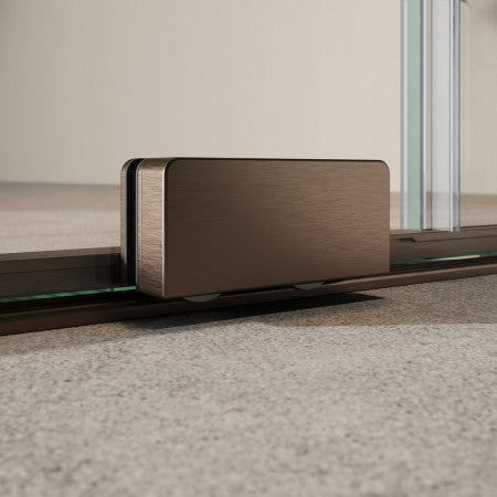 Scudo Momentum 1400mm Sliding Shower Door in Brushed Bronze